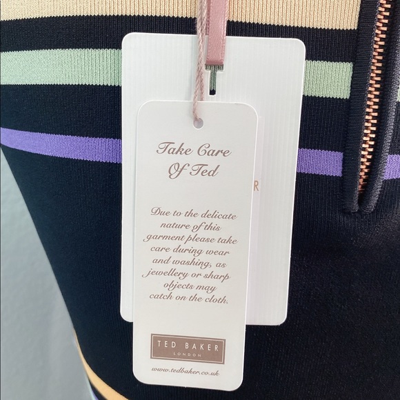 Ted Baker Multi Striped Crop Top - Picture 5 of 13